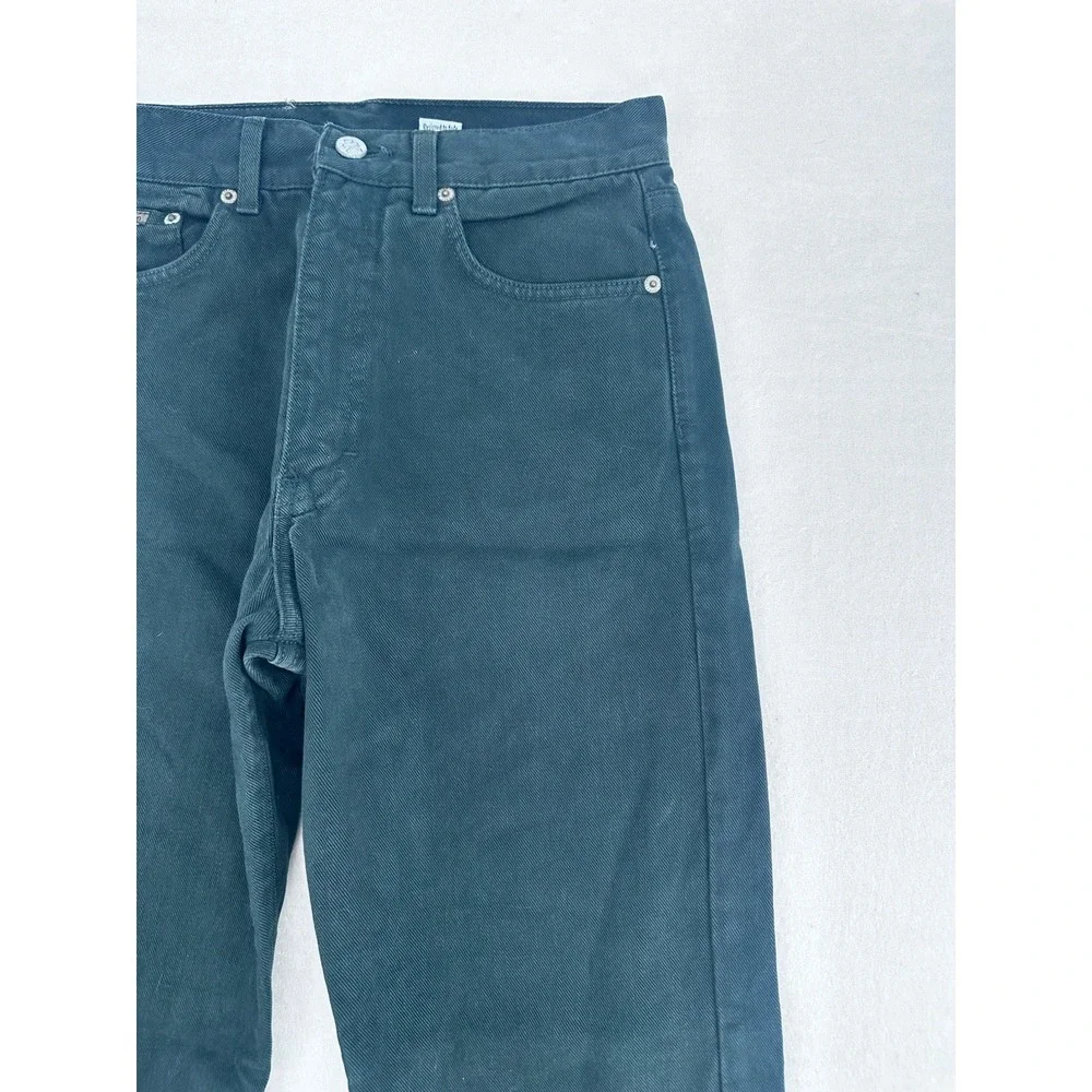 Vintage Calvin Klein Women's Straight Leg Jeans Size 9‎ Green Made In USA